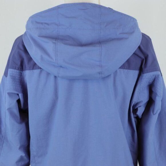 Columbia Women's Small Blue Hooded Full Zip Thigh Length Water Resistant Jacket - Picture 4 of 10